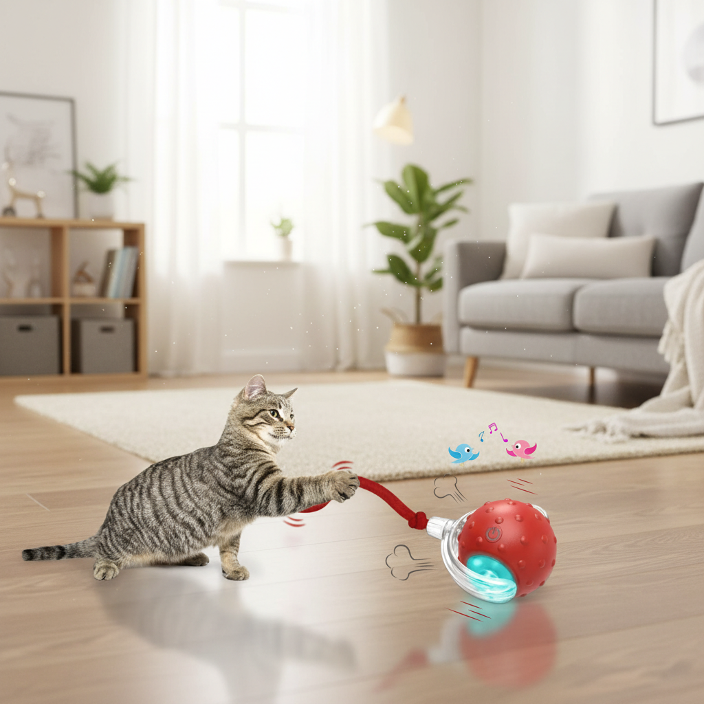 Automatic Rolling Cat Toy Ball